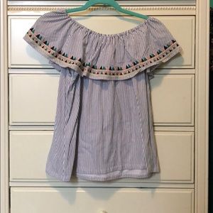 Off the shoulder blouse